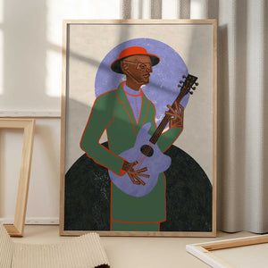 Tablou înramat „MUSICIAN GUY XII” de Gulcihan Ozguc