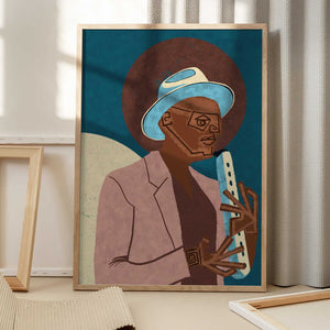 Tablou înramat „MUSICIAN GUY XIII” de Gulcihan Ozguc