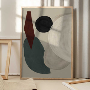 Tablou înramat „Geometric Harmony” de Treechild