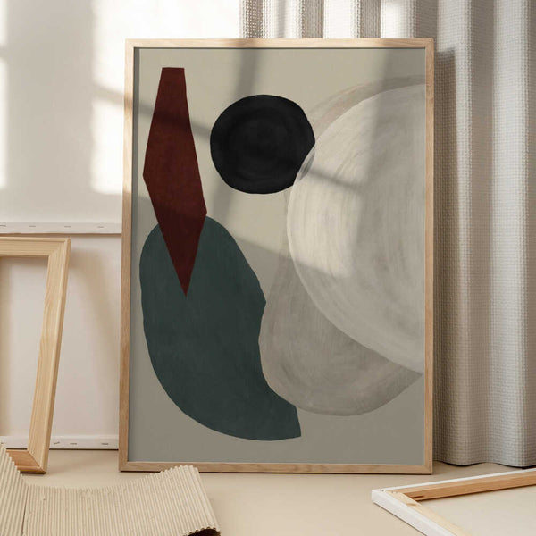 Tablou înramat „Geometric Harmony” de Treechild