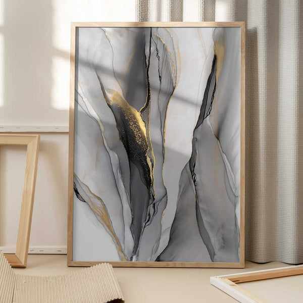 Tablou înramat „Golden Veins” de Alevtina Shelest