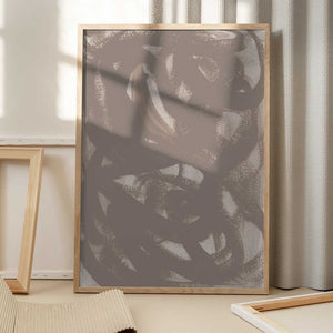 Tablou înramat „Abstract Brush Strokes 176X” de Mareike Böhmer