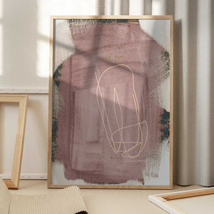 Tablou înramat „Abstract Brush Strokes 183 Kopie” de Mareike Böhmer