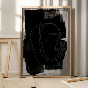 Tablou înramat „Abstract Brush Strokes 180Z” de Mareike Böhmer