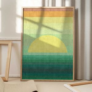 Tablou înramat „Stylized Sunset” de Vitor Costa
