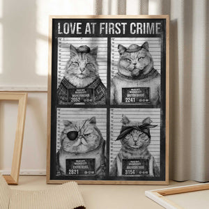 Tablou înramat „Love At First Crime” de Mike Koubou