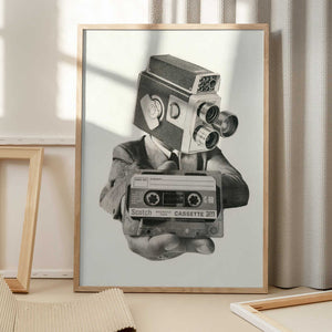 Tablou înramat „The Future Is Analog” de Mikhail Siskoff