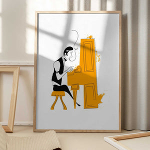 Tablou înramat „New Orleans Pianist” de Nicholas