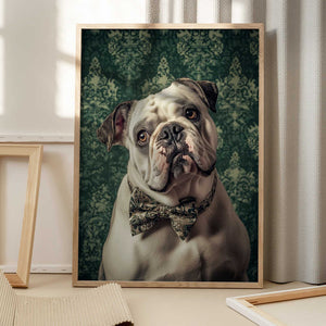 Tablou înramat „The Gentleman Bulldog” de SHANDU