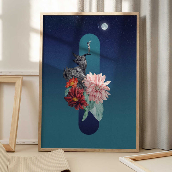 Tablou înramat „Full Moon” de Dominik Przerwa