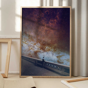Tablou înramat „Luminous Galaxy” de Dominik Przerwa