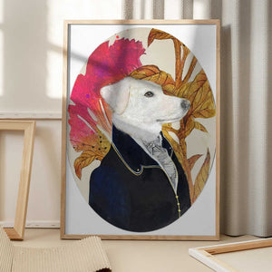Tablou înramat „Regal Canine Portrait” de Karenina Fabrizzi