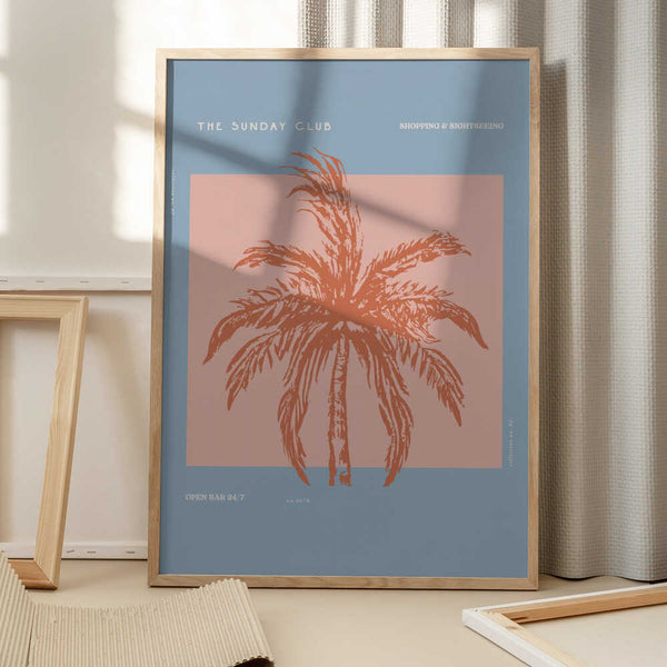 Tablou înramat „Sunkissed Oasis” de Treechild