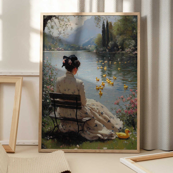 Tablou înramat „Tranquil Waterside” de Dikhotomy