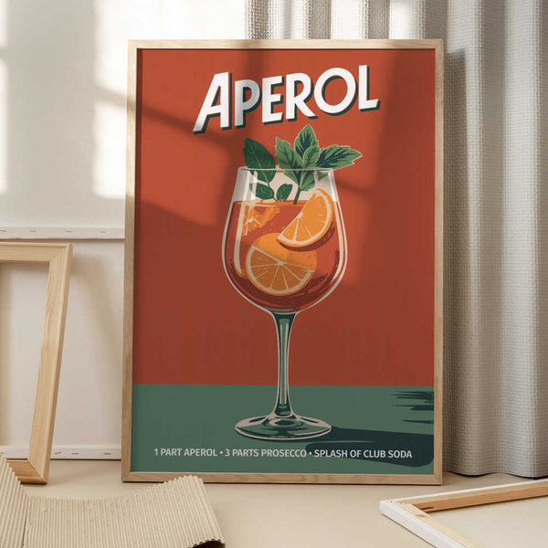 Tablou înramat „Aperol Vintage No 2” de Andreas Magnusson