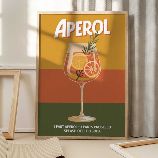 Tablou înramat „Aperol Vintage No 1” de Andreas Magnusson