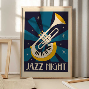 Tablou înramat „Jazz Night” de Andreas Magnusson