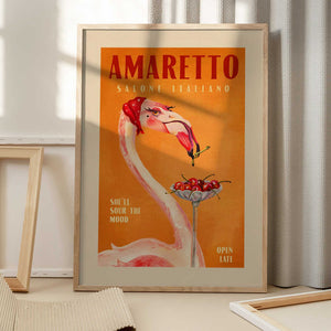 Tablou înramat „Flamingo Delight” de The Whiskey Ginger