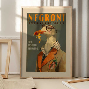 Tablou înramat „Chic Seagull Society” de The Whiskey Ginger