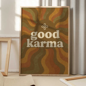 Tablou înramat „Karma Waves” de Treechild