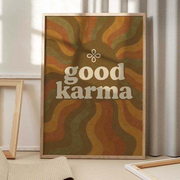 Tablou înramat „Karma Waves” de Treechild