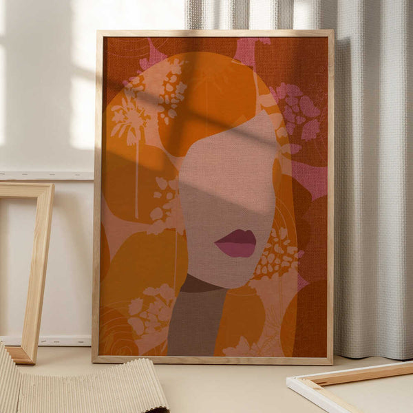 Tablou înramat „Floral Silhouette” de Dina Dankers