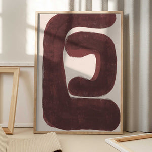 Tablou înramat „Abstract Shape No.4” de THE MIUUS STUDIO