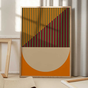 Tablou înramat „Geometric Spring Summer” de Nilesh Kulkarni