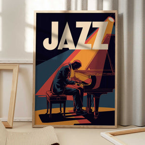 Tablou înramat „Jazz Pianist” de Andreas Magnusson