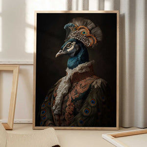 Tablou înramat „Peacock Portrait” de Andreas Magnusson