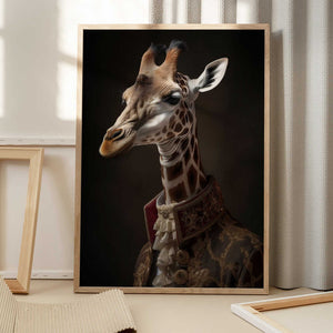 Tablou înramat „Giraffe Portrait” de Andreas Magnusson