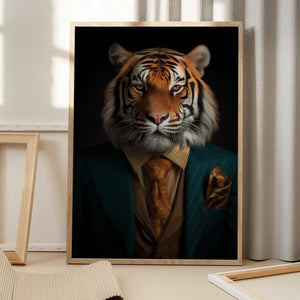 Tablou înramat „Tiger Portrait” de Andreas Magnusson