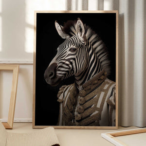 Tablou înramat „Zebra Portrait” de Andreas Magnusson