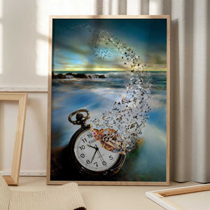 Tablou înramat „The Vanishing Time” de Sandy Wijaya