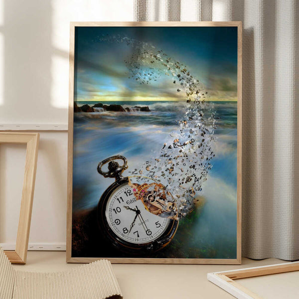 Tablou înramat „The Vanishing Time” de Sandy Wijaya