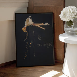 Tablou înramat „A study with free fall” de Dina Belenko