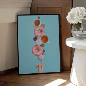 Tablou înramat „Weekend donuts” de Dina Belenko