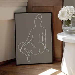 Tablou înramat „Sitting Down 02” de Pictufy Studio II