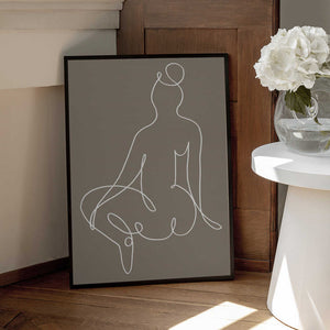 Tablou înramat „Sitting Down 02” de Pictufy Studio II