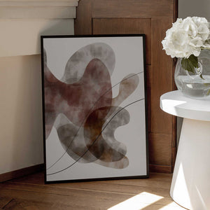 Tablou înramat „Red Seaweed” de Pictufy Studio II