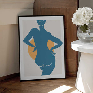 Tablou înramat „Blue Woman” de Pictufy Studio II