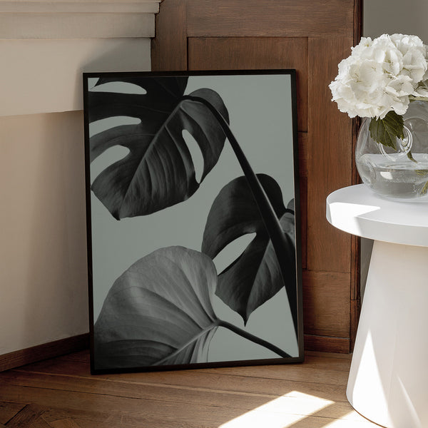 Tablou înramat „Monstera Teal 07” de Pictufy Studio III