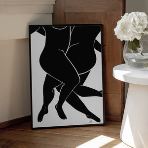 Tablou înramat „Lovers Black” de Pictufy Studio II
