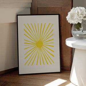 Tablou înramat „The Sun” de Pictufy Studio