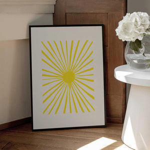 Tablou înramat „The Sun” de Pictufy Studio
