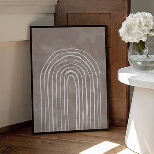 Tablou înramat „Arch_one way_003_white” de Pictufy Studio II