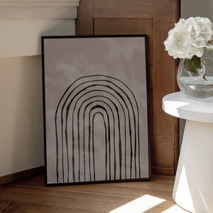 Tablou înramat „Arch_one way_004_black” de Pictufy Studio II