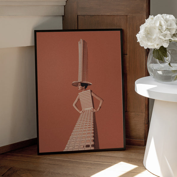 Tablou înramat „City girl” de Maarten Léon