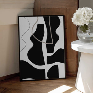 Tablou înramat „Flowing Silhouettes” de uplusmestudio