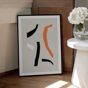 Tablou înramat „Colorful Curved Shapes” de uplusmestudio